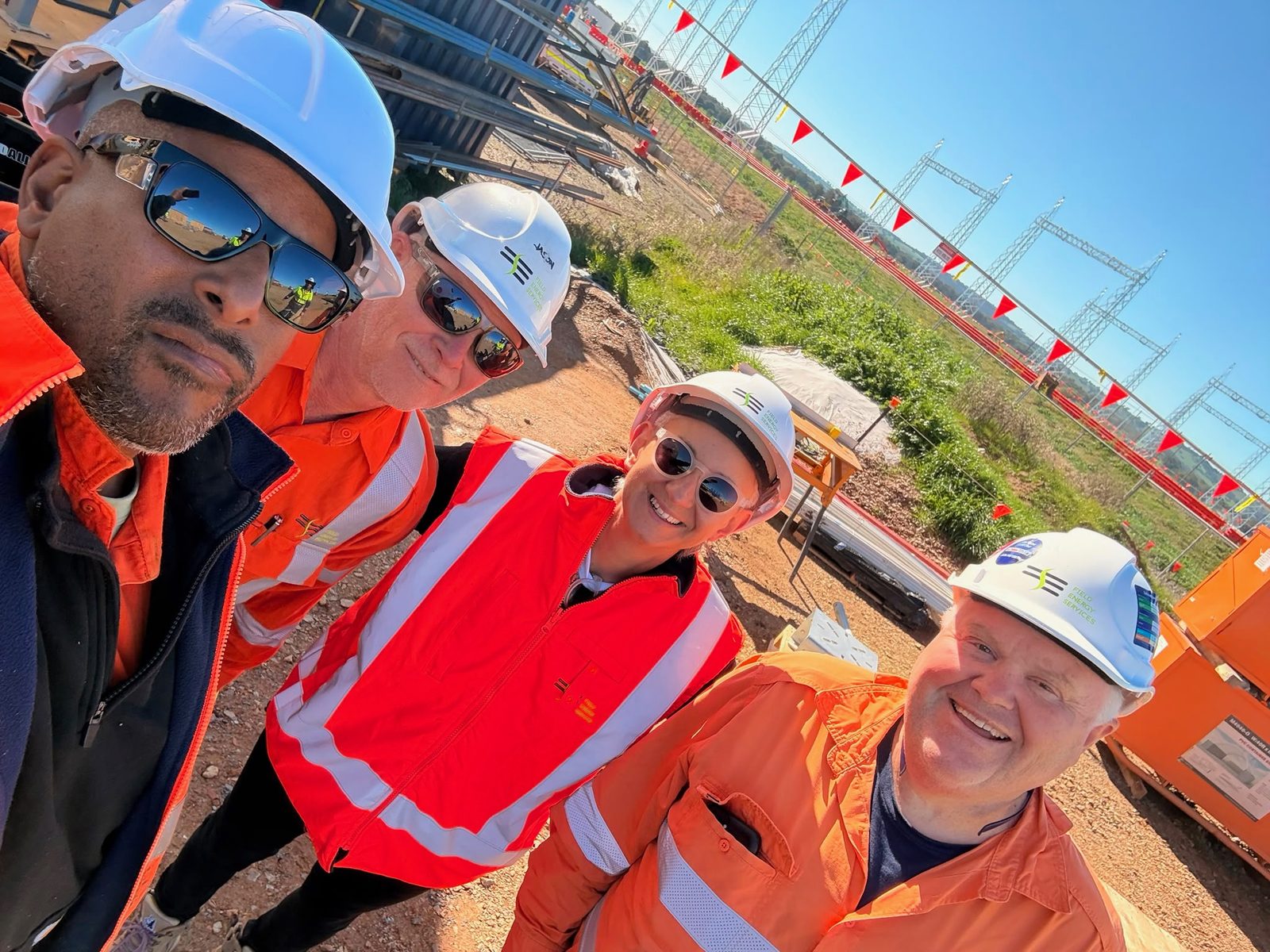 The FES crew on a substation site